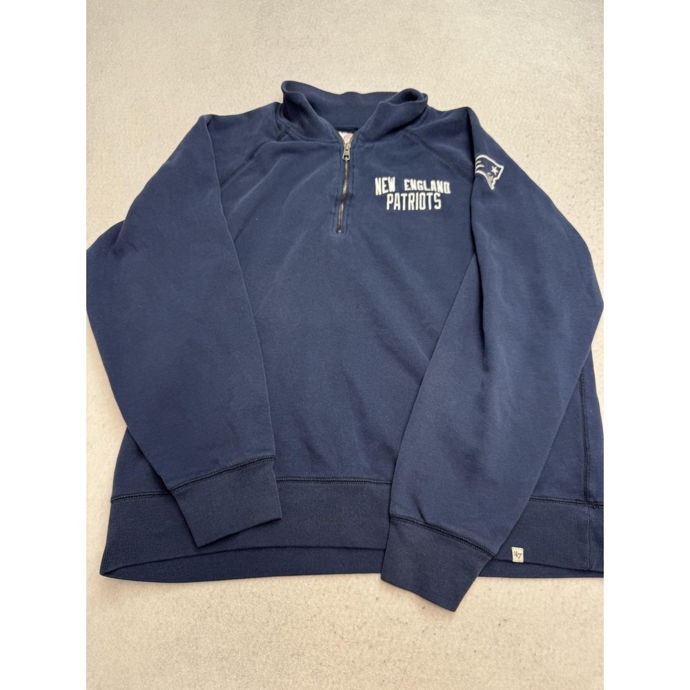 New England Patriots Sweatshirt Mens 2XL NFL Football Quarter Zip '47 Fleece